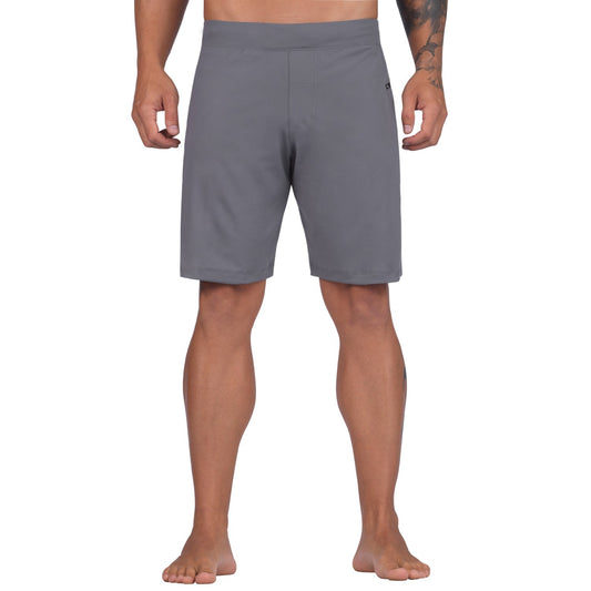 Elite Sports Mens Plain Sublimation Gray Crossfit Shorts