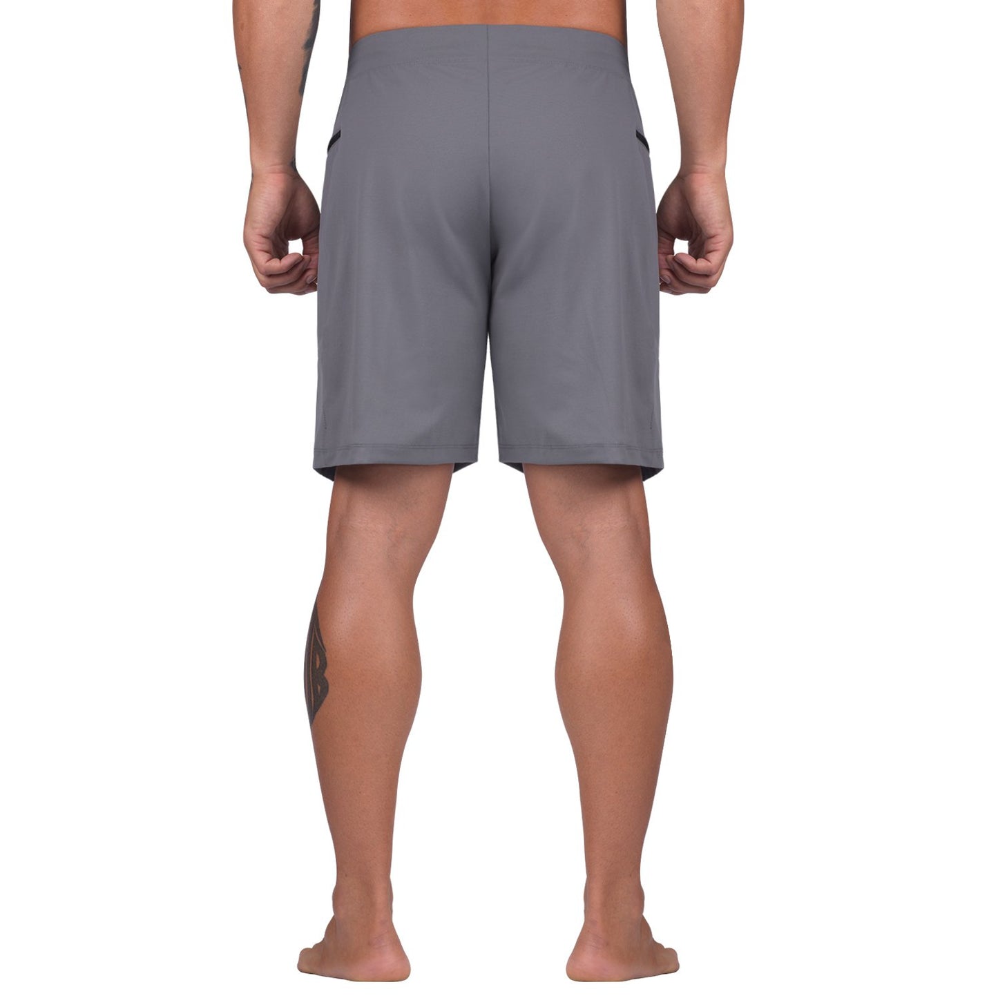 Elite Sports Mens Plain Sublimation Gray Crossfit Shorts